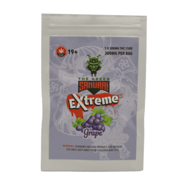 Green Samurai Extreme - Grape Gummy 300mg THC | 3 Amigos Canada
