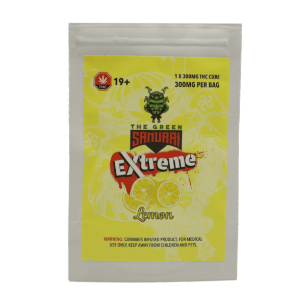 Green Samurai Extreme - Lemon Gummy 300mg THC | 3 Amigos Canada